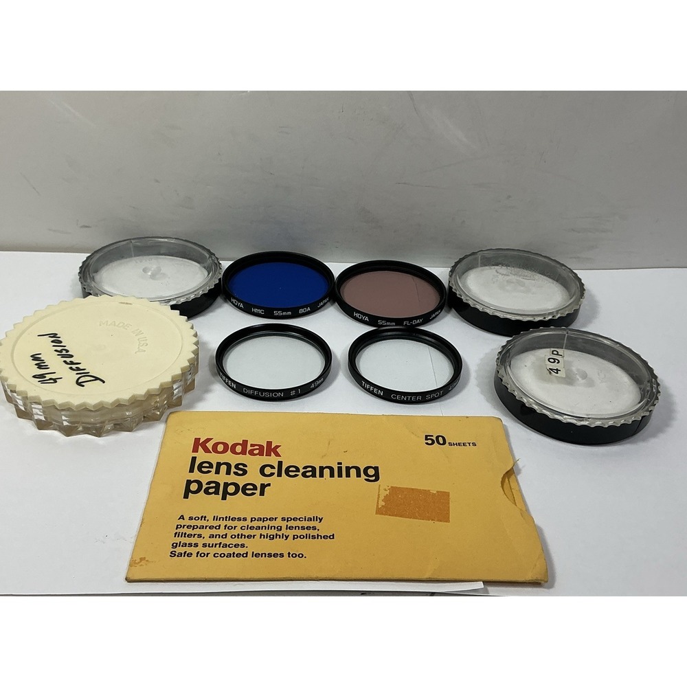 Hoya HMC 55mm 80A & 55mm FL-Day / Tiffen Diffusion #1 49mm & Center Spot 49mm